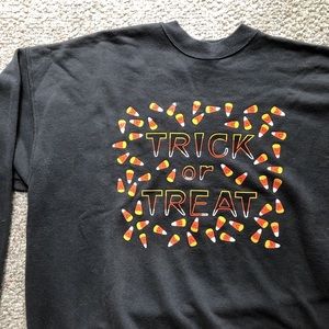 VTG 90s Halloween Sweater Candy Corn